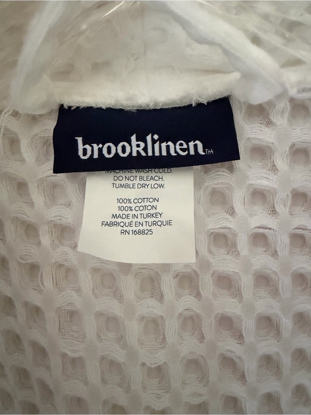 Brooklinen White Waffle Robe - Picture 4 of 4